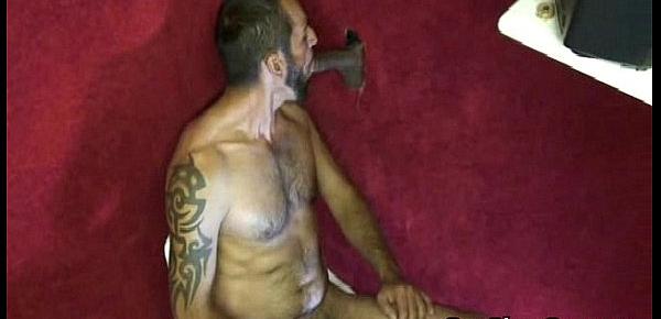  Private handjob and rubbing with black gay muscular dude 28